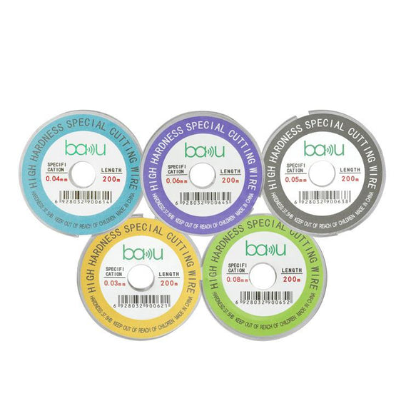 BAKU 0.06mm 200m/329ft Carbon Steel Screen Separator Cutting Wire for Smartphone & Tablet LCD Screen Repair