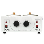 Double Pots Chocolate Melt Machine Temperature Control Hand Wax Machine Hand Heat Stirring Tool(UK Plug)