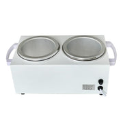 Double Pots Chocolate Melt Machine Temperature Control Hand Wax Machine Hand Heat Stirring Tool(UK Plug)