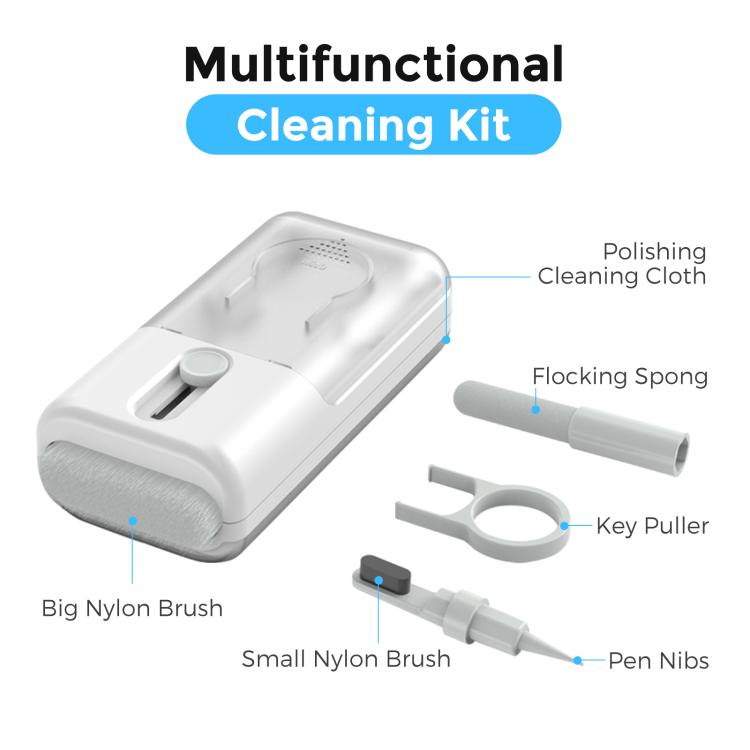AhaStyle WG93 6 In 1 Earphone Phone Keyboard Multi-Functional Cleaning Tools - free shipping - PMC TechLife - Order now!