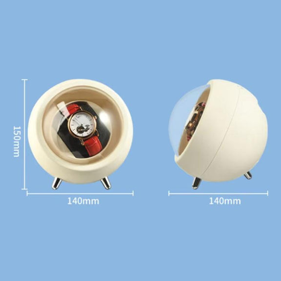 Smart Watch Winder With Anti-Magnetic Protection Silent Operation Dual Power Modes USB/Battery(Green)