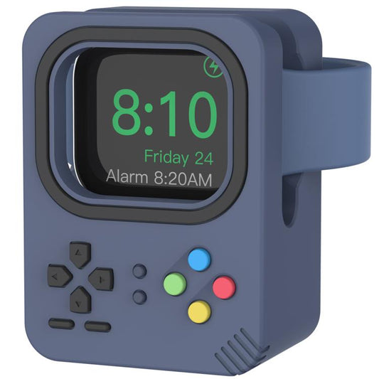 For Apple Watch AhaStyle DD05 Silicone Mini Charging Stand, Without Charger(Blue) - Charger / Holder by AhaStyle | Online Shopping South Africa | PMC Jewellery | Buy Now Pay Later Mobicred