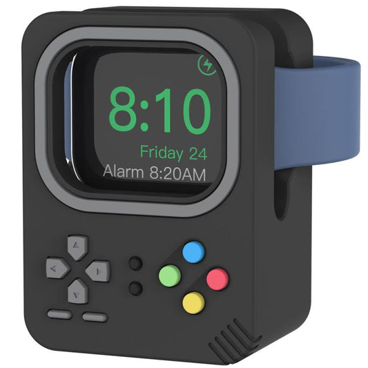 For Apple Watch AhaStyle DD05 Silicone Mini Charging Stand, Without Charger(Black) - Charger / Holder by AhaStyle | Online Shopping South Africa | PMC Jewellery | Buy Now Pay Later Mobicred