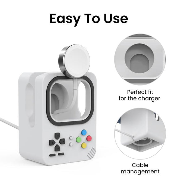 For Apple Watch AhaStyle DD05 Silicone Mini Charging Stand, Without Charger(Gray)