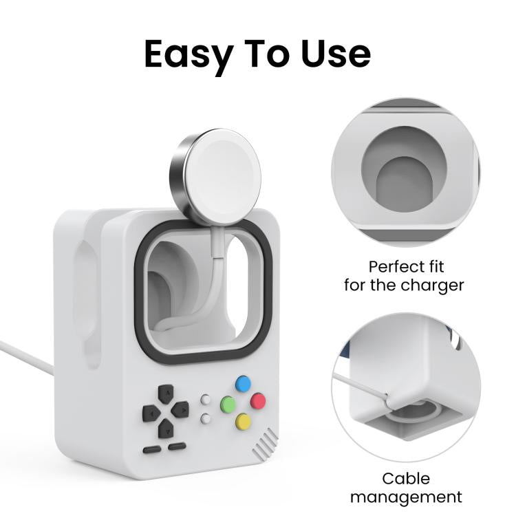 For Apple Watch AhaStyle DD05 Silicone Mini Charging Stand, Without Charger(Gray)