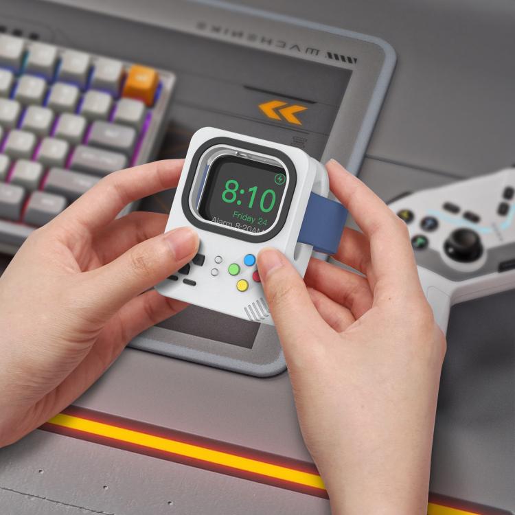 For Apple Watch AhaStyle DD05 Silicone Mini Charging Stand, Without Charger(Black) - Charger / Holder by AhaStyle | Online Shopping South Africa | PMC TechLife | Buy Now Pay Later Mobicred