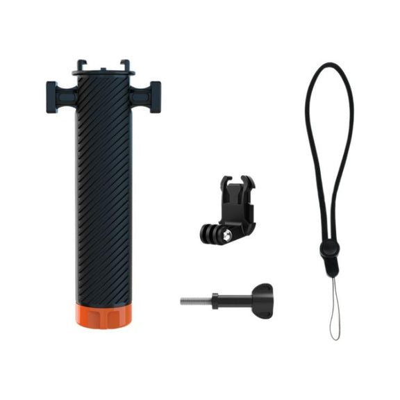 Buoyant Anti-Sink Dive Handle With Dual Cold Shoe Mounts for Action Cameras(Orange)