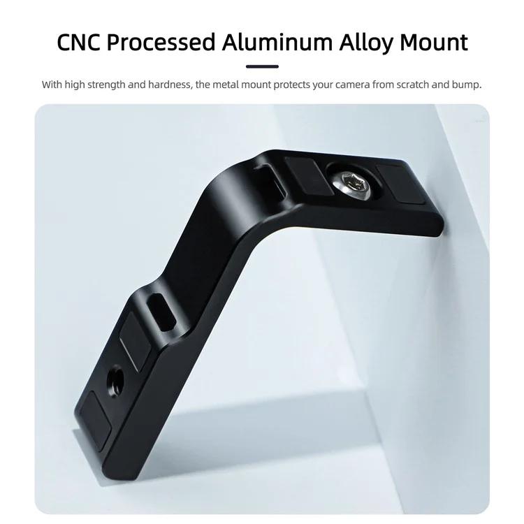 For Insta360 X5 / X4 Sunnylife X4-ZJ826 L-shape Conversion Bracket Magnetic Adaptor Expansion Accessory(Black)