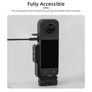 For Insta360 X5 / X4 Sunnylife X4-ZJ826 L-shape Conversion Bracket Magnetic Adaptor Expansion Accessory(Black)