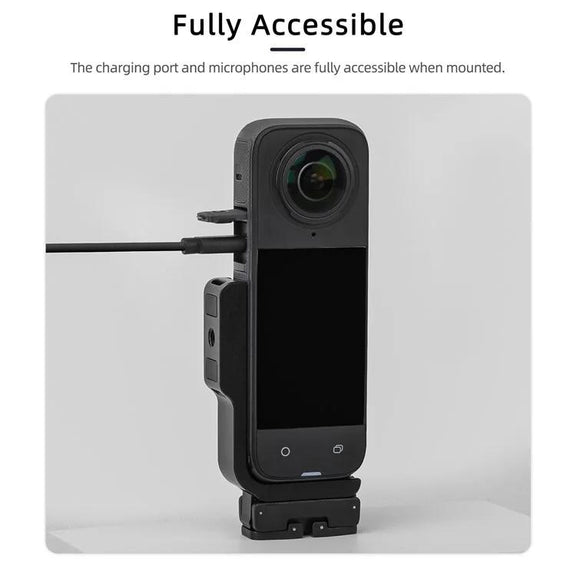 For Insta360 X5 / X4 Sunnylife X4-ZJ826 L-shape Conversion Bracket Magnetic Adaptor Expansion Accessory(Black)