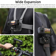 For Insta360 X5 / X4 Sunnylife X4-ZJ826 L-shape Conversion Bracket Magnetic Adaptor Expansion Accessory(Black)