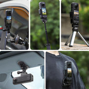 For Insta360 X5 / X4 Sunnylife X4-ZJ826 L-shape Conversion Bracket Magnetic Adaptor Expansion Accessory(Black)