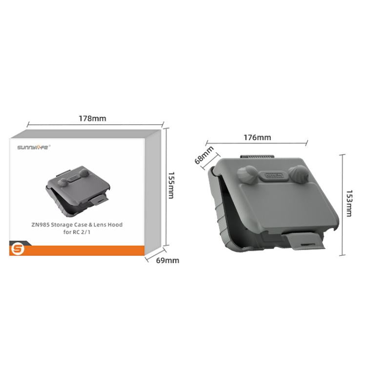 For DJI RC 2 / 1 Sunnylife ZN985 Remote Control 2 In 1 Visor Storage Case