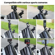 Sunnylife ZJ846 Sports Camera Universal Mount Motorcycle Windshield Clip(Black)
