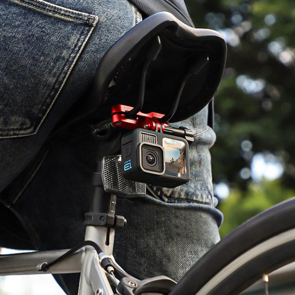 Sunnylife ZJ942 Sports Camera Bike Seat Mount Cycling Bracket(Black)