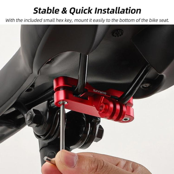 Sunnylife ZJ942 Sports Camera Bike Seat Mount Cycling Bracket(Black)