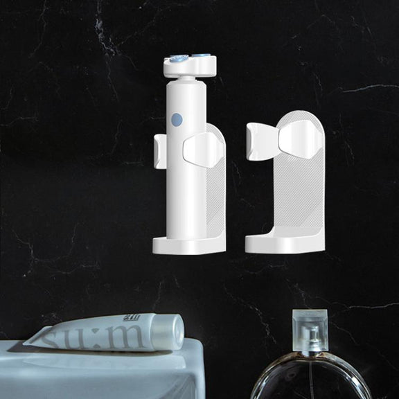 3pcs /Pack Adhesive Hook Rack for Electric Razors Shaver & Beauty Tool Organizer Semi-Open Design for Easy Access(White)