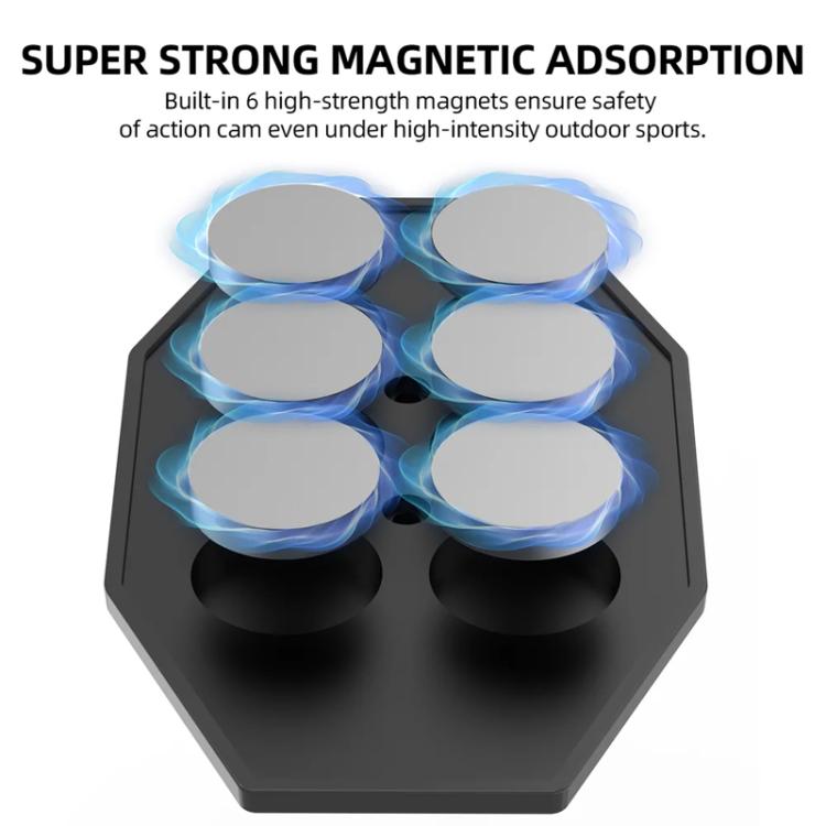 Sunnylife DZ762 Sports Camera Magnetic Dock Expansion Adapter Bracket(Black) - free shipping - PMC TechLife - Order now!
