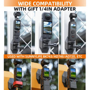 Sunnylife DZ762 Sports Camera Magnetic Dock Expansion Adapter Bracket(Black)