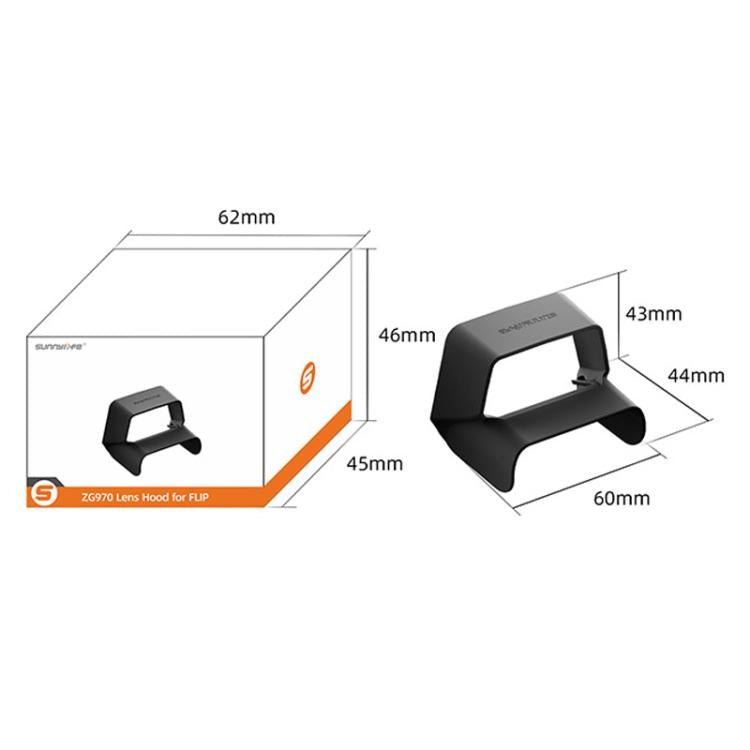 For DJI Flip Sunnylife FP-ZG970 Lens Anti-Glare Hood(Black)