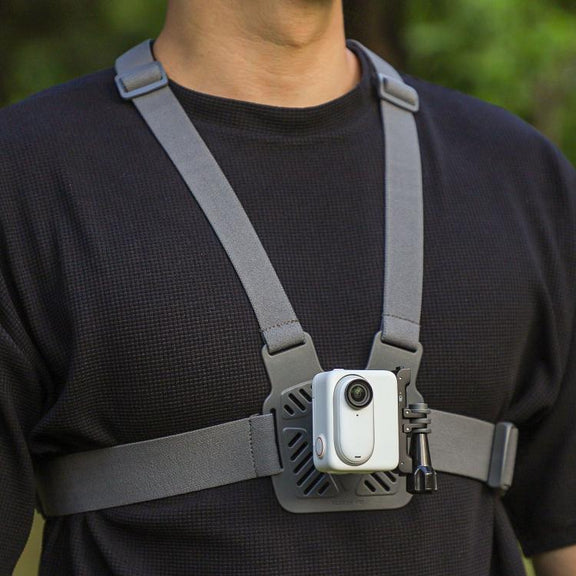 Sunnylife XD742 360 Degree Universal Sports Camera Chest Strap Mount(Gray)