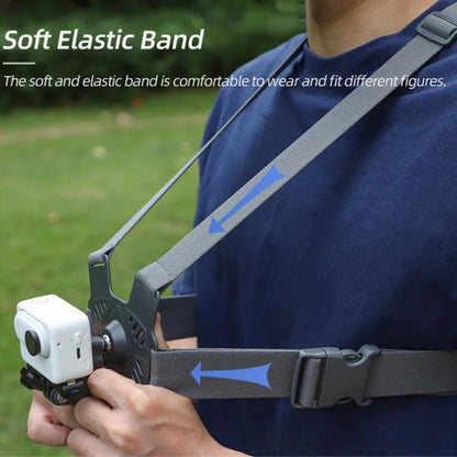 Sunnylife XD742 360 Degree Universal Sports Camera Chest Strap Mount(Gray) - free shipping - PMC Jewellery - Order now!