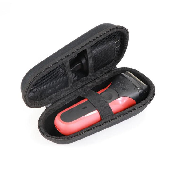 For Braun All Series Shaver Travel Case Shockproof, Anti-Crush Protective Storage Bag(Black)