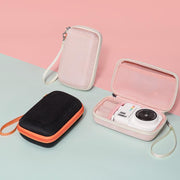 Cwatcun D204 Small Convenient Microslice Storage Bag Compact Digital Camera Water-resistant Hard Case(Pink)