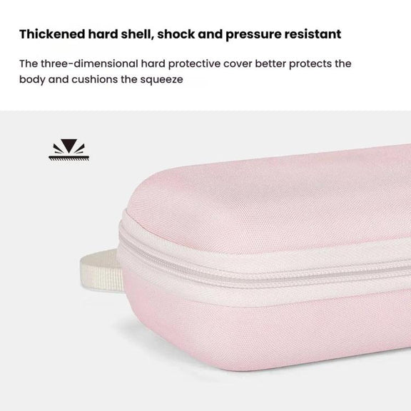 Cwatcun D204 Small Convenient Microslice Storage Bag Compact Digital Camera Water-resistant Hard Case(Pink)