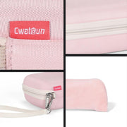 Cwatcun D204 Small Convenient Microslice Storage Bag Compact Digital Camera Water-resistant Hard Case(Pink)