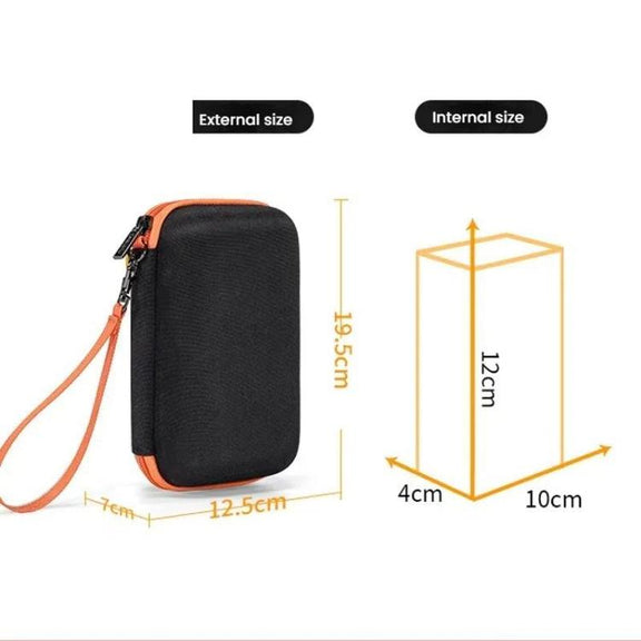 Cwatcun D204 Small Convenient Microslice Storage Bag Compact Digital Camera Water-resistant Hard Case(Pink)
