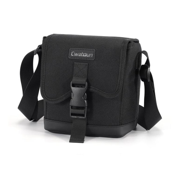 Cwatcun D186 Small Anti-scratch Lightweight Camera Shoulder Bag Camera Portable Crossbody Storage Bag(Black)