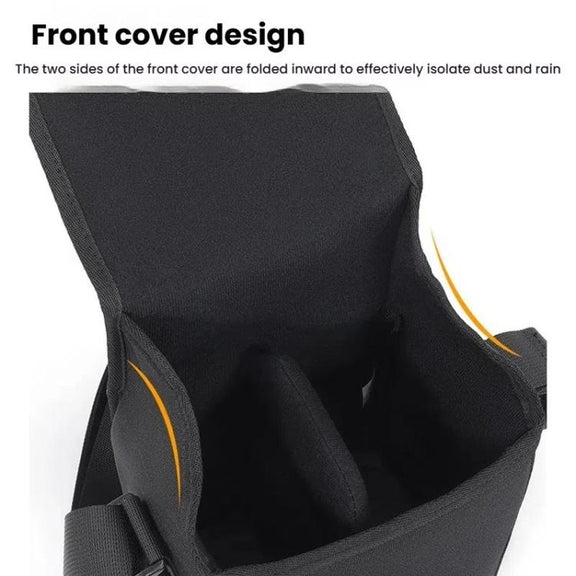 Cwatcun D186 Small Anti-scratch Lightweight Camera Shoulder Bag Camera Portable Crossbody Storage Bag(Black)
