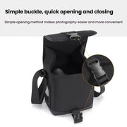 Cwatcun D186 Small Anti-scratch Lightweight Camera Shoulder Bag Camera Portable Crossbody Storage Bag(Black)