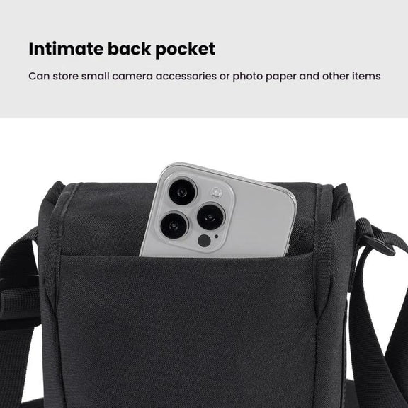 Cwatcun D186 Small Anti-scratch Lightweight Camera Shoulder Bag Camera Portable Crossbody Storage Bag(Black)