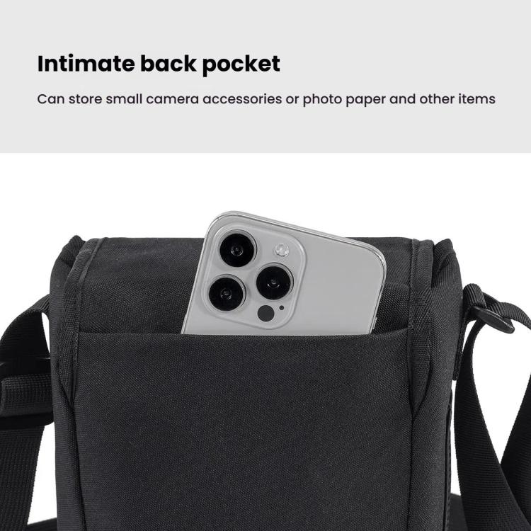 Cwatcun D186 Small Anti-scratch Lightweight Camera Shoulder Bag Camera Portable Crossbody Storage Bag(Black)