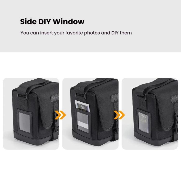 Cwatcun D186 Small Anti-scratch Lightweight Camera Shoulder Bag Camera Portable Crossbody Storage Bag(Black) - free shipping - PMC TechLife - Order now!