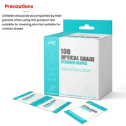 JRC F502 100pcs /Box Cleaning Glasses Paper Cell Phone Screen Cleaning Portable Alcohol Kit