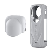 aMagisn Body Case+Lens Cap For Insta360 X5 Action Camera Protective Accessories Gray