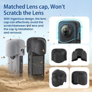 aMagisn Body Case For Insta360 X5 Action Camera Protective Accessories Black