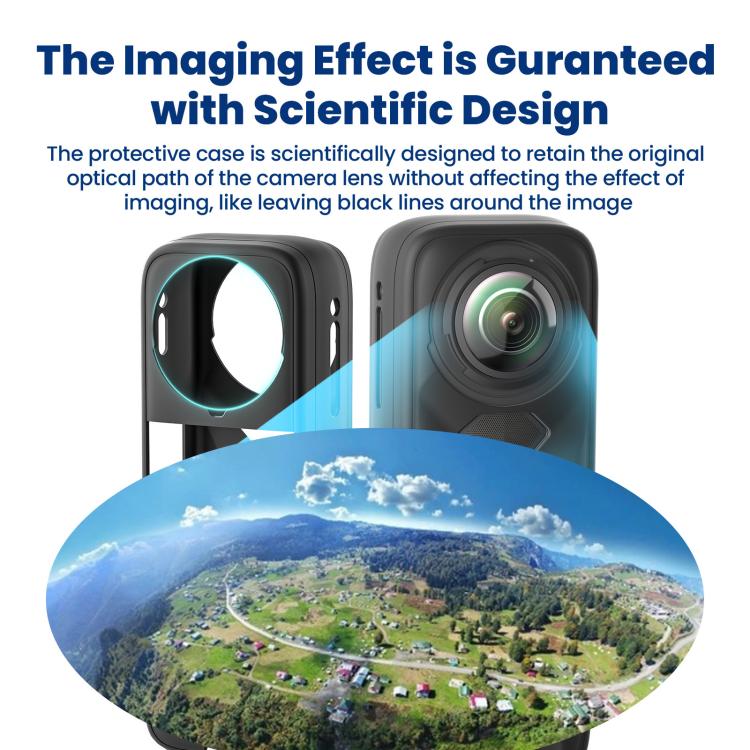 aMagisn Body Case For Insta360 X5 Action Camera Protective Accessories Black - free shipping - PMC TechLife - Order now!