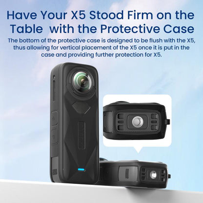 aMagisn Body Case For Insta360 X5 Action Camera Protective Accessories Gray - free shipping - PMC Jewellery - Order now!