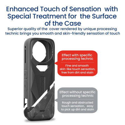 aMagisn Body Case For Insta360 X5 Action Camera Protective Accessories Black - free shipping - PMC Jewellery - Order now!
