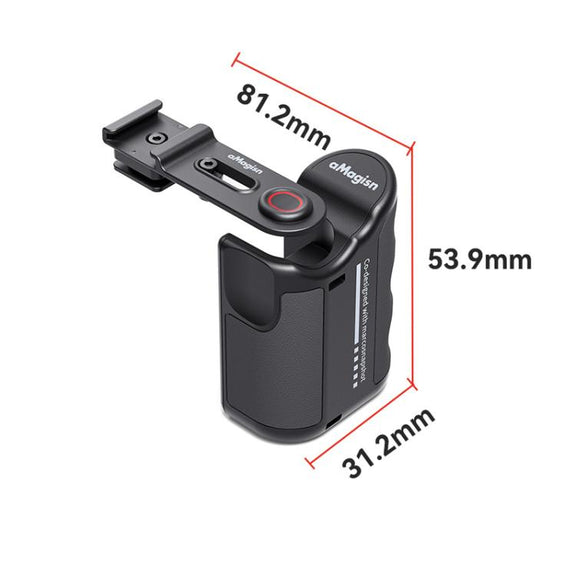 aMagisn Xplorer Grip Kit Street Vlogging Handle For Insta360, DJI Action, and GoPro Hero Series Action Cameras