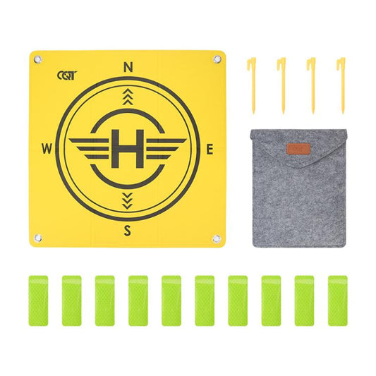 CQT 55cm Universal Reflective Drone Landing Pad Dual-Sided Waterproof Foldable Mat with Ground Pegs(Two-Tone) - free shipping - PMC Jewellery - Order now!