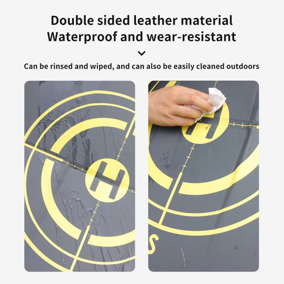 CQT 55cm Universal Reflective Drone Landing Pad Dual-Sided Water-resistant Foldable Mat with Ground Pegs(Two-Tone)
