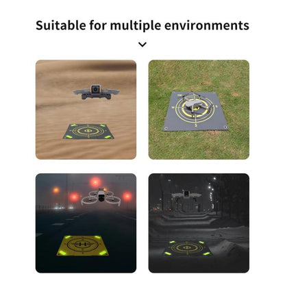 CQT 55cm Universal Reflective Drone Landing Pad Dual-Sided Waterproof Foldable Mat with Ground Pegs(Two-Tone) - free shipping - PMC Jewellery - Order now!
