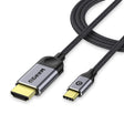 QGeeM USB-C/Type-C To HDMI Cable 4K 30Hz For Screen Mirroring & Extended Display, Cable Length: 3m - free shipping - PMC TechLife - Order now!