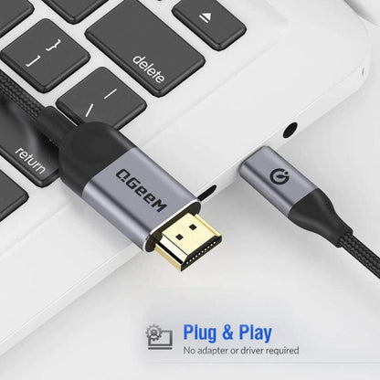 QGeeM USB-C/Type-C To HDMI Cable 4K 30Hz For Screen Mirroring & Extended Display, Cable Length: 1.8m - free shipping - PMC Jewellery - Order now!