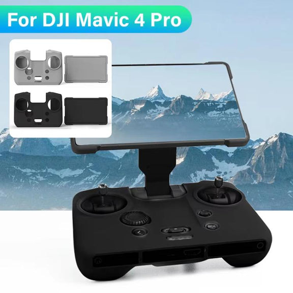 For DJI RC Pro 2 Remote Control Silicone Case Screen and Body Protective Cover(Gray)